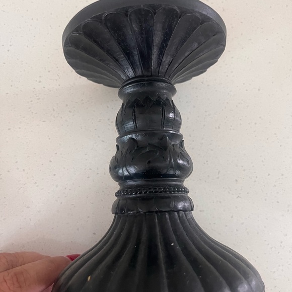 Macy’s black set of two candle holders - Picture 4 of 5
